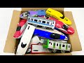 新幹線、電車のプラレール 連結させて走行テストです