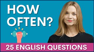 25 HOW OFTEN Questions about Fitness | English Interview to Practice Grammar Wealth