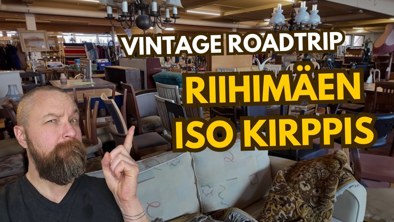 Mitä kaikkea löytyy Riihimäen Isosta kirppiksestä? Vintage roadtrip
