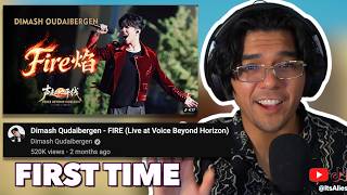 First Time Reacting Dimash Qudaibergen - FIRE (LiveBeyond Horizon) This Is Insane!!