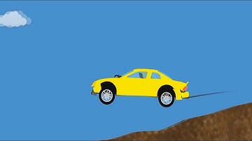 Phun Algodoo Car Destruction #2 (car crashes)