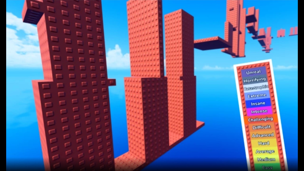 Roblox Golden's Difficulty Chart Obby (Stages 1 - 260)