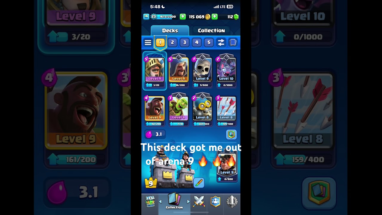 Best arena 9 deck! 