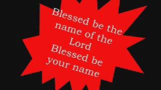 Blessed be your name with lyrics tree63