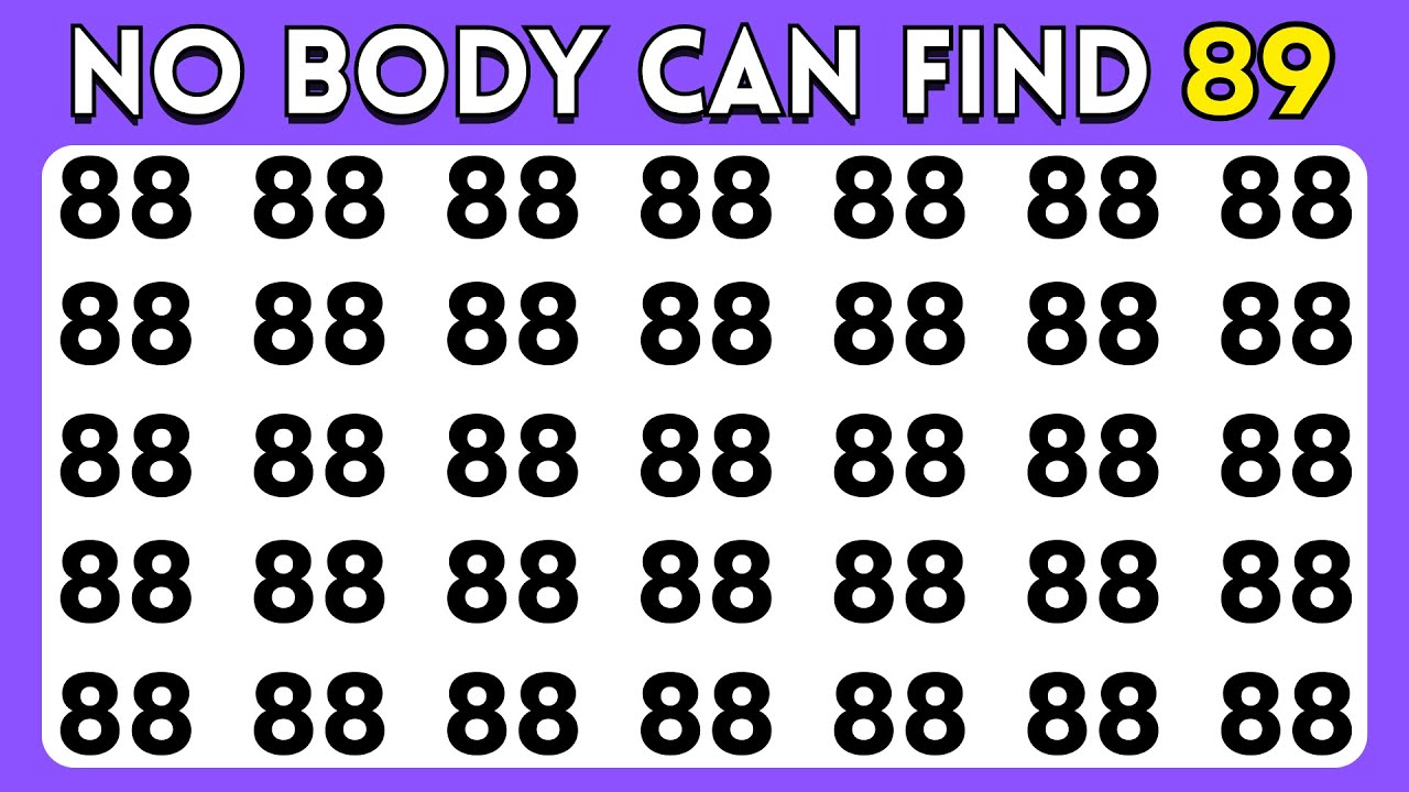 Find The Odd Number And Letter Editions 🔍 2025 | Test Your Eagle Eyes Observation
