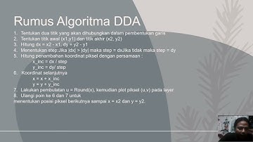 Program p5.js Sebuah Algoritma Garis DDA