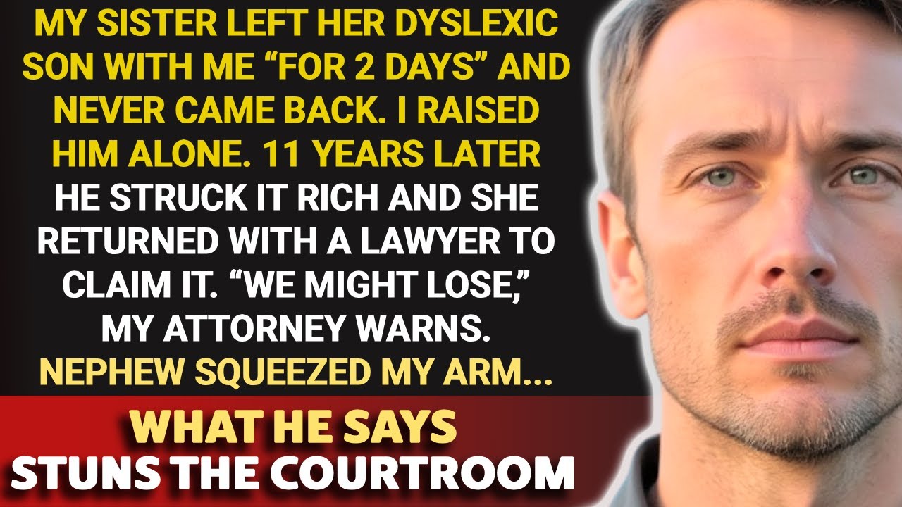 Моя сестра бросила сына-дислексика. Я вырастила его одна, и он гений. 11 лет спустя она вернулась с