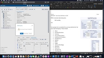 Summary Statistics in SAS