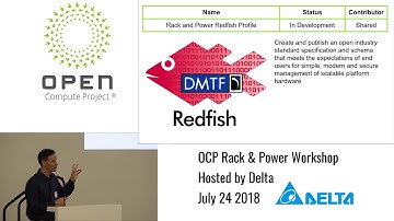 Rack & Power Project Update - OCP Rack and Power Workshop @ Delta Electronics July 24th, 2018