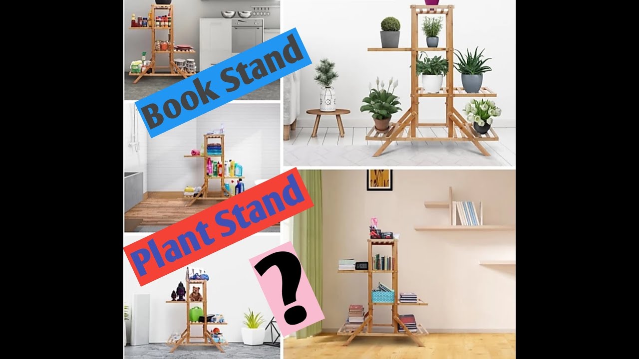 Livzing Bamboo Shelf Rack | My new wooden stand | Book & Plant wooden