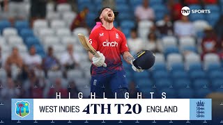 West Indies vs England 4th T20 🏏 | Phil Salt Creates History! 🔥 | TNT Cricket Highlights