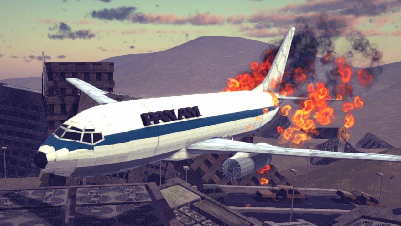 Реалистичные Аварийные Посадки и Крушения Самолётов #12 | Besiege