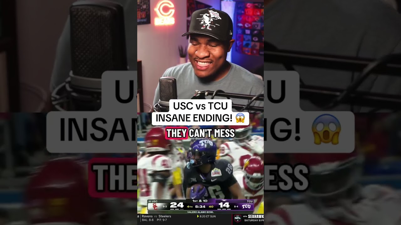 TCU wins the Alamo Bowl vs USC in CRAZY ENDING! 😱