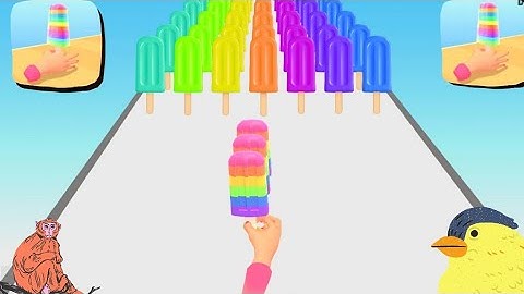 Popsicle Stack - Gameplay All Levels Android,ios game Mobile Game App New Update. (Levels 88-89)