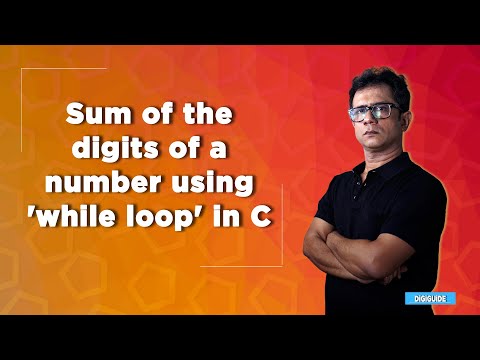 Sum of the digits of a number using 'while loop' in C language