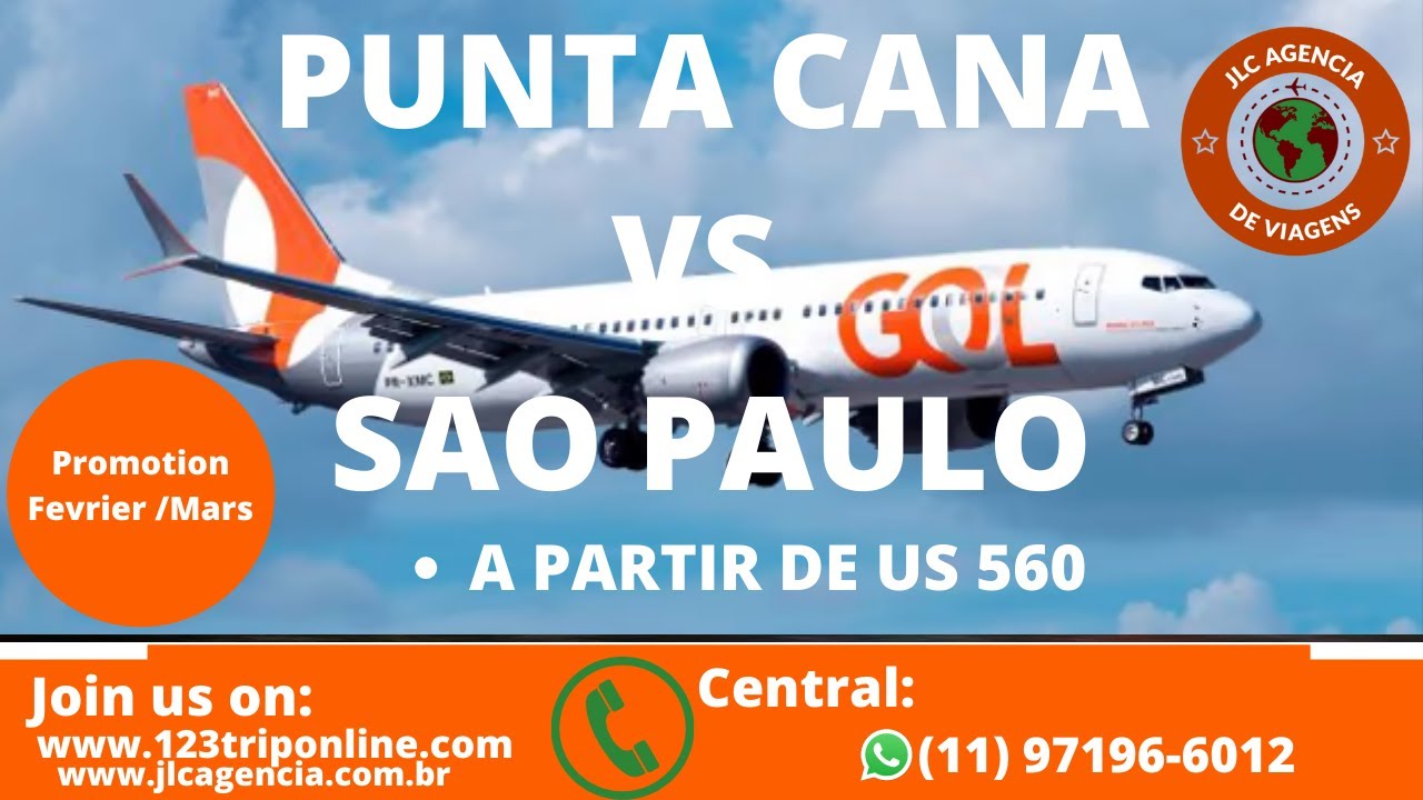PUNTA CANA PARA SAO PAULO  | PUNTA CANA PARA SAO PAULO  |