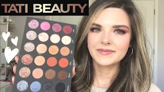 Tati Beauty Textured Neutrals Eyeshadow Palette! First Impression and Tutorial!