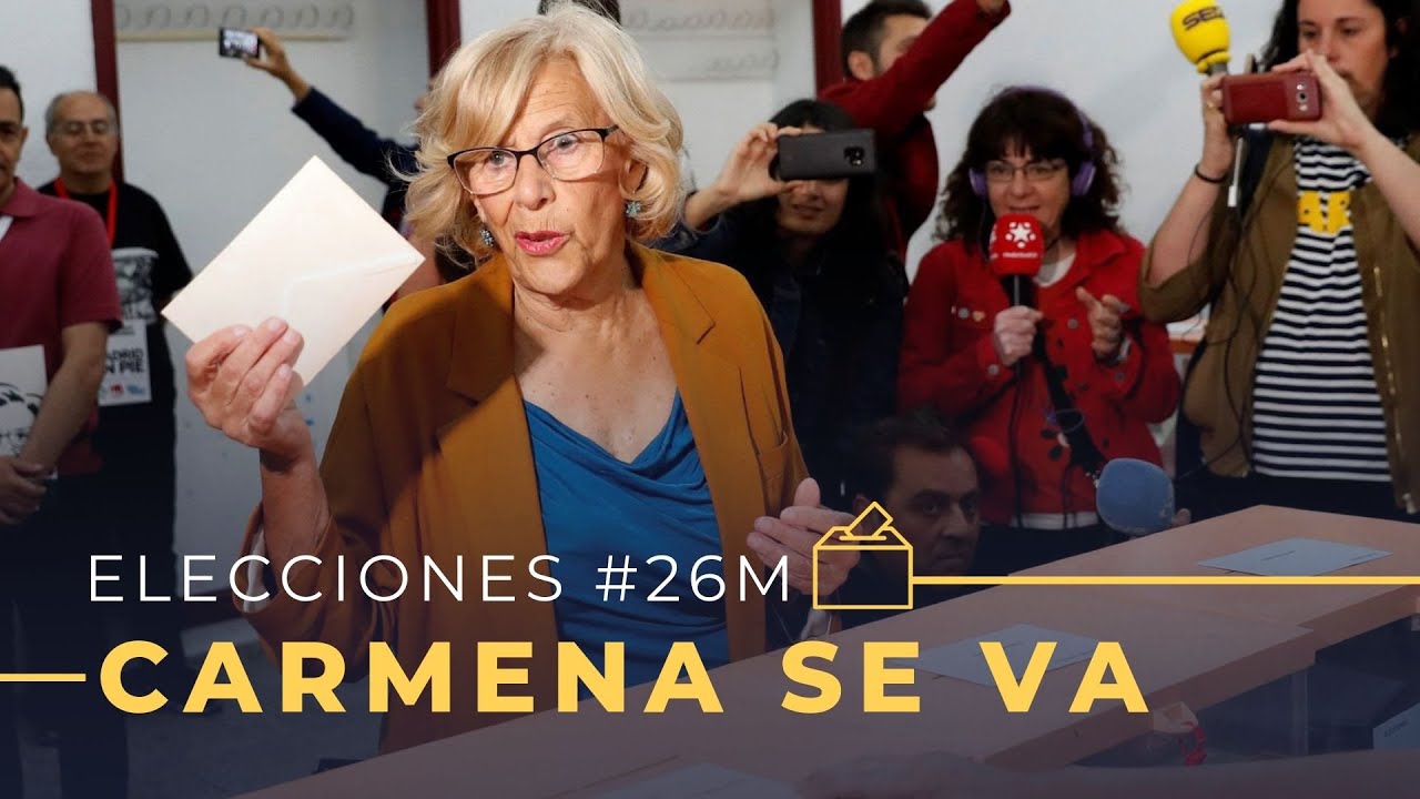 Manuela Carmena se despide de la alcaldía de Madrid: 