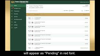 How to view account details in F&M Bank's Online Banking