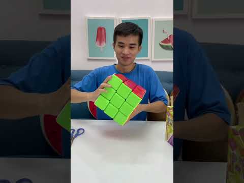 Video Su Hào đập hộp rubik khổng lồ 3x3 có giống trên hình... - youtube