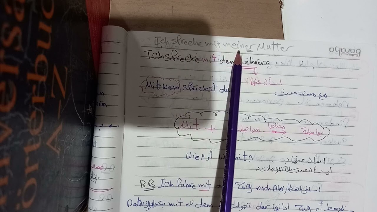 شرح الدرس ال11 حرف الجر Mit وحل صفحه 124, 125, 126 Hallo Deutsch الماني تالته ثانوي ترم اول