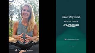 FSTU From Separation To Unity  Facilitator Training - Testimonial with Christina Wennmacher