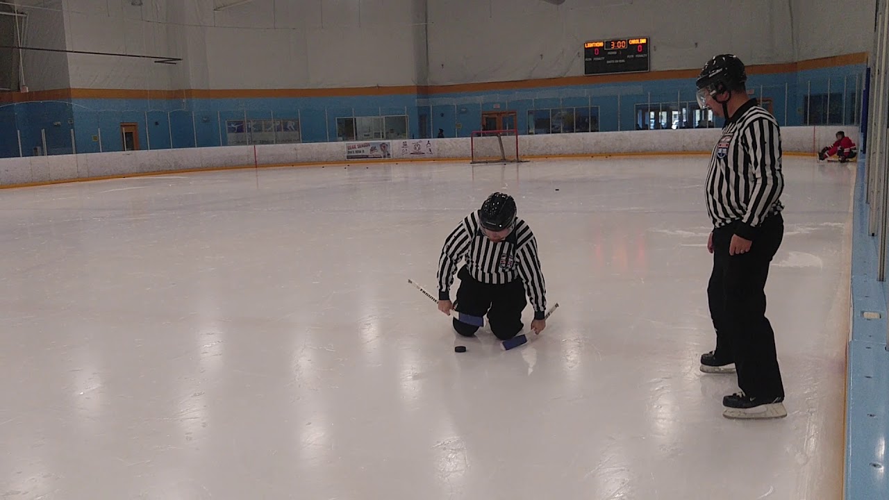 Refs trying sled hockey #2