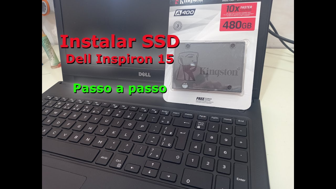 Instalar SSD no notebook Dell Inspiron 15 para o laptop ficar mais rápido