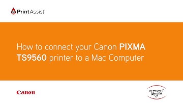 How to connect the Canon PIXMA HOME TS9560 to your Apple Mac device