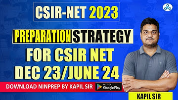 6 Month Preparation strategy for CSIR NET December 2023 | How to prepare for csir net | kapil sir