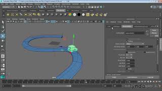 93. Анимирование объектов вдоль Spline Paths. Курс Maya для начинающих. Урок №93