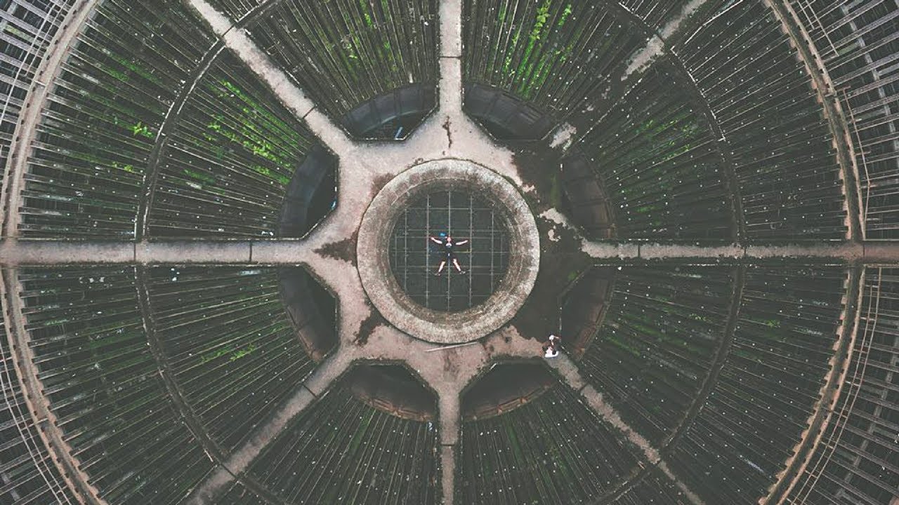 EXPLORING AN ABANDONED COOLING TOWER + AN ABANDONED CHURCH WITH WORKING ...