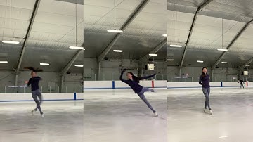 double loop in figure skating!!⛸ #shorts
