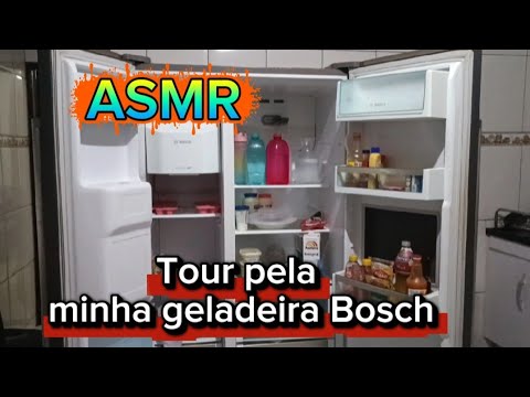 Asmr- Tour pela minha geladeira Bosch - com microfone H'MASTON 