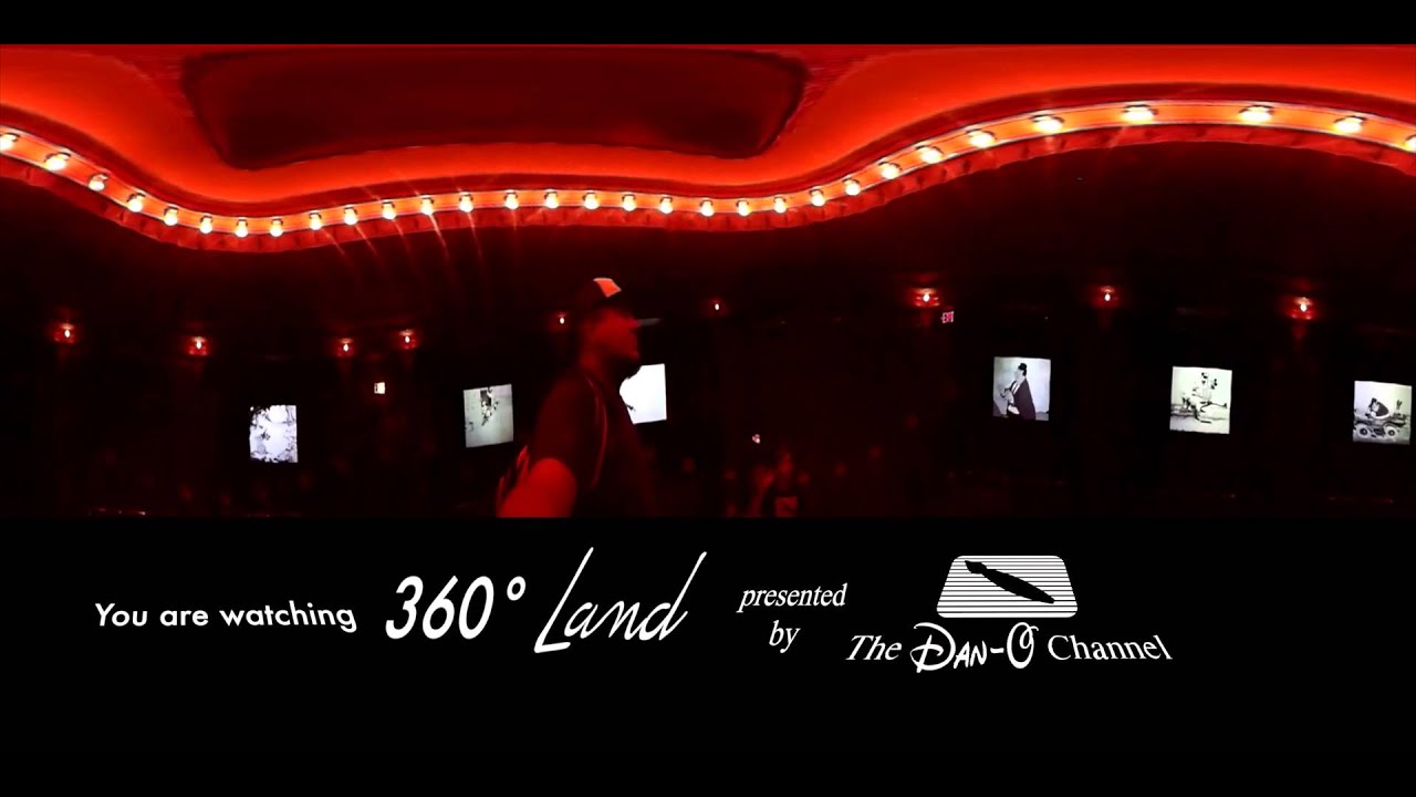 360° Disneyland Panorama Main Street U.S.A at night 