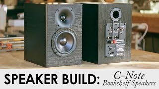 C-Note Bookshelf Speakers Kit Build || Built In WiFi & Bluetooth Amp!