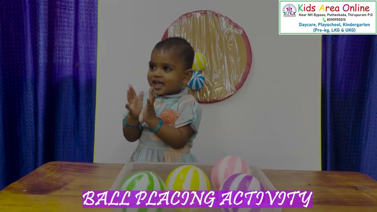 BALL PLACING ACTIVITY BY TODDLERS | Kids Area Online