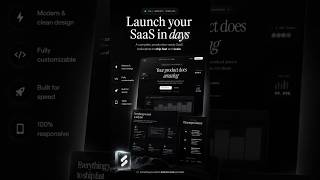 I built this SaaS landing page template 🔥 #nextjs #webdev