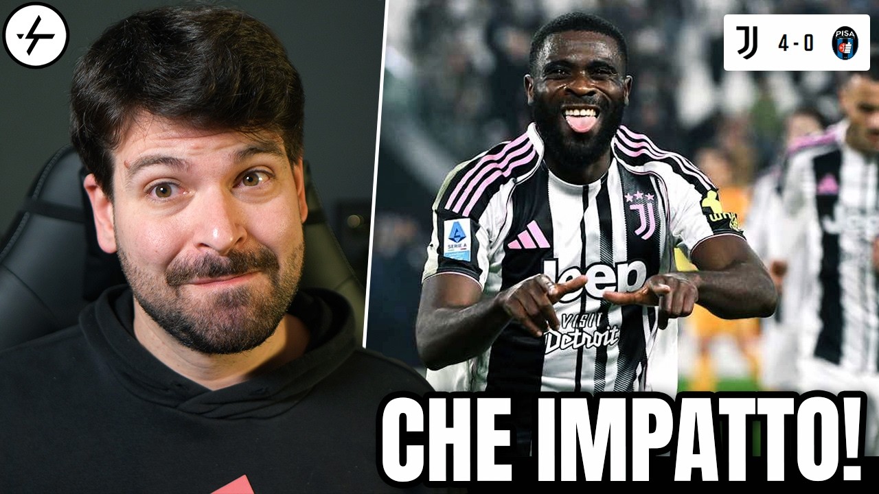 SUPER IMPATTO di Boga: grazie a lui ecco Yildiz FALSO NOVE! | Pagelle Juventus Pisa 4-0