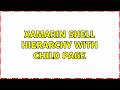Xamarin Shell hierarchy with child page (2 Solutions!!)