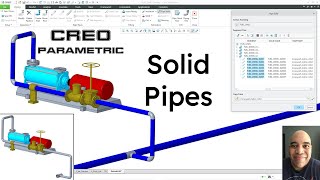 Creo Parametric - Piping: Creating Solid Pipe Parts
