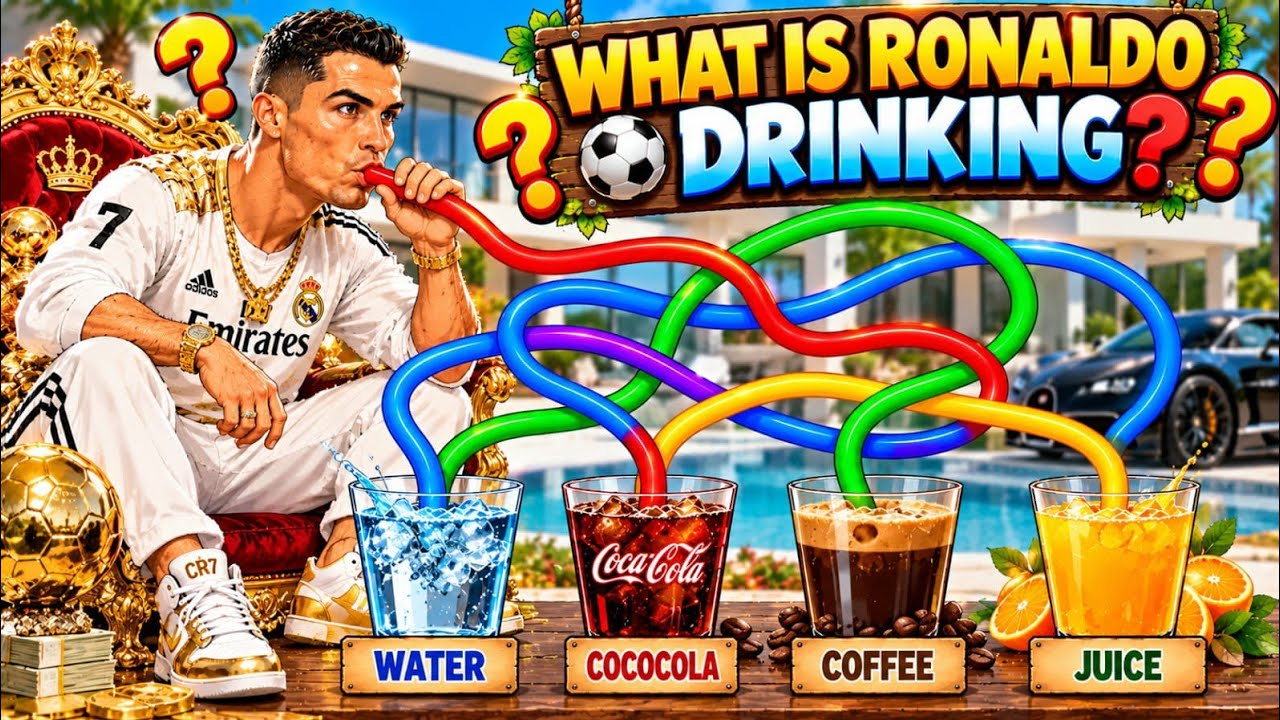 🤯 What Is Ronaldo Drinking? 🥤 Can You Solve This Tricky Pipe Puzzle? ⚽ ...