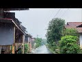 Rain in a beautiful and green Village||playing with the rain||Indonesian village