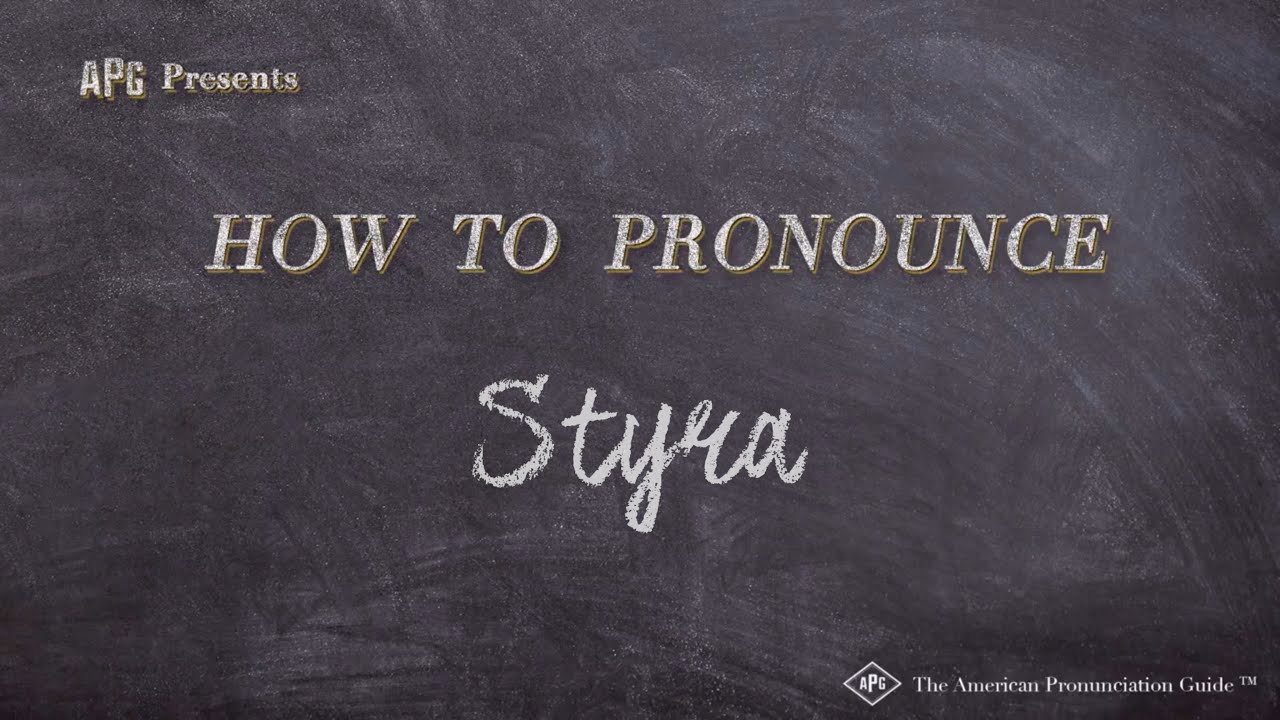 How to Pronounce Styra (Real Life Examples!)