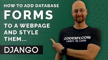 How To Add Database Forms To A Web Page - Django Wednesdays #7
