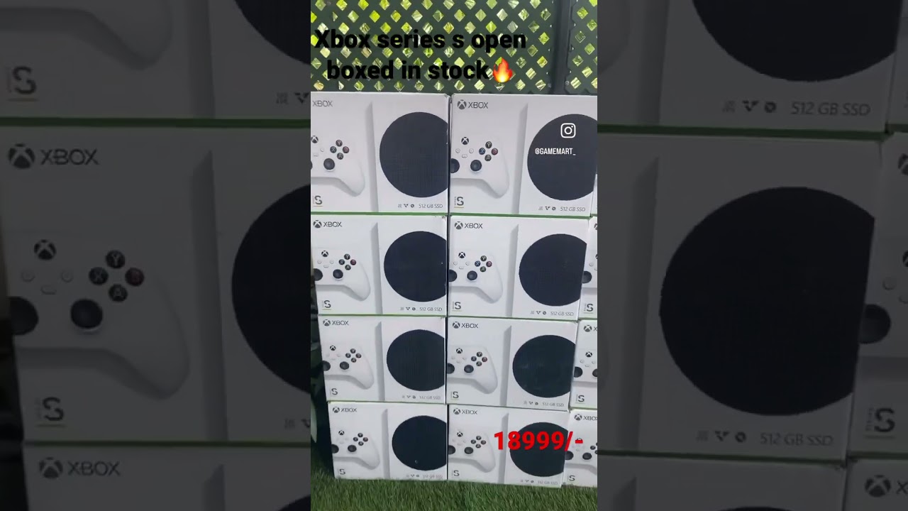 Xbox series s open boxed units in stock🔥 follow ig @gamemart_  