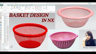 PLASTIC BASKET DESIGN IN NX (UNIGRAPHICS)