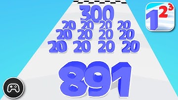 Number Master: Run and Merge - Gameplay Walkthrough Part 20 - Game Levels 155-159 (iOS, Android)