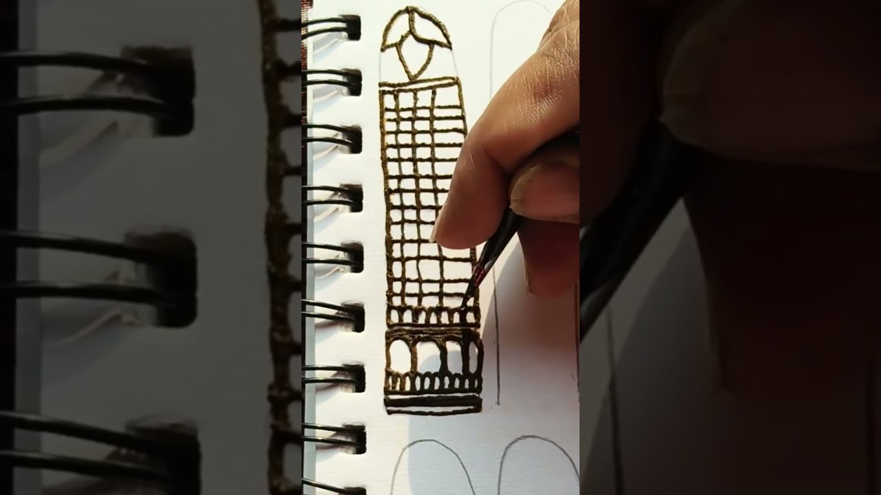 Finger easy mehndi design practice for beginners