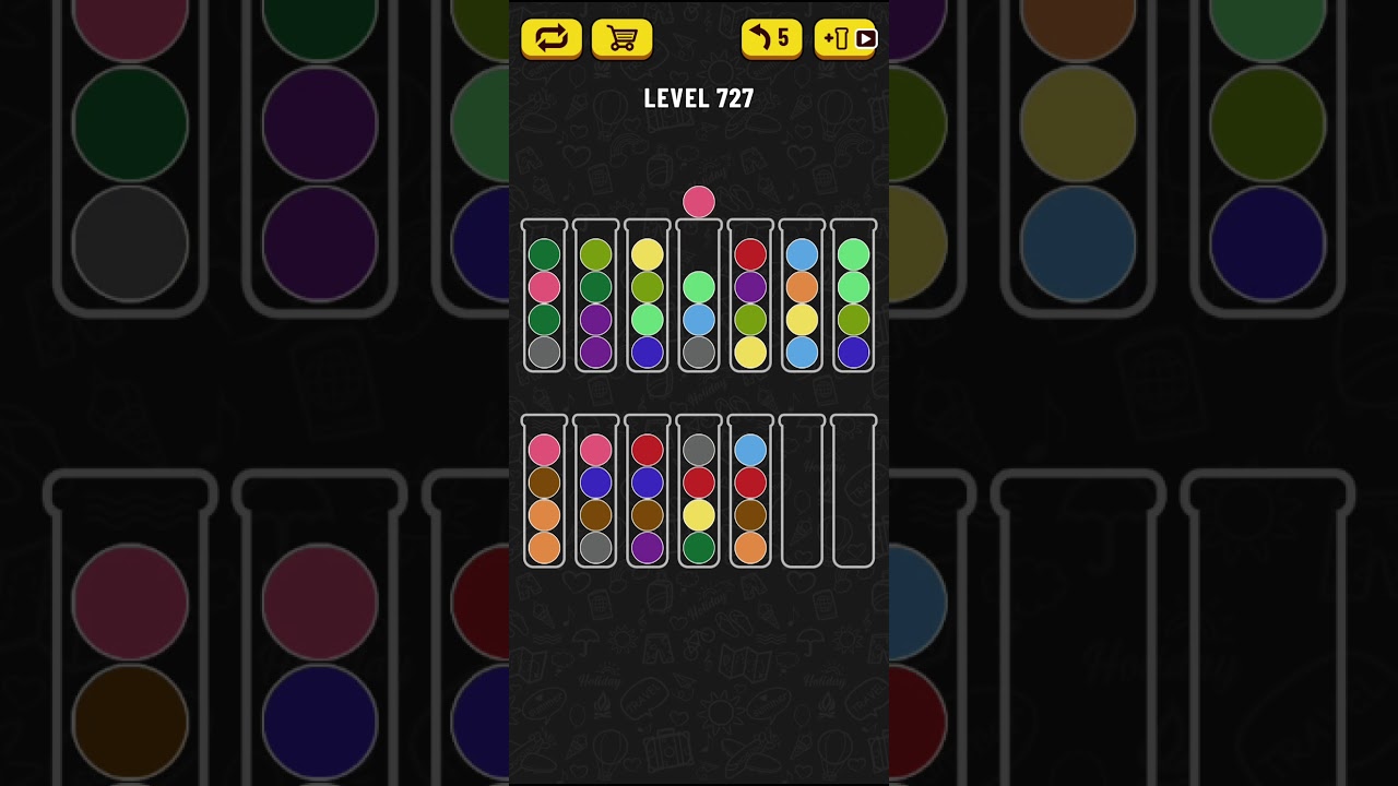 Ball Sort Puzzle - level 727 - YouTube